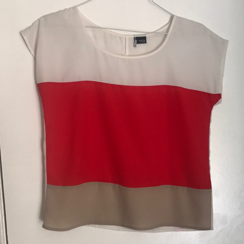 Color block blouse